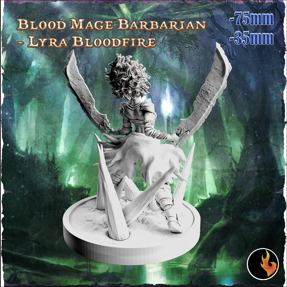 Ravi - Fantasy Girls #2 - Lyra Bloodfire, Blood Mage - 75/180mm Pin Up/Figure/Model/Diorama
