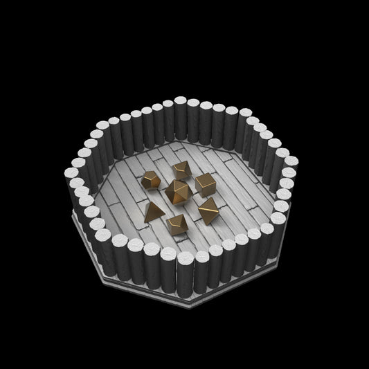 Possibly Cool Dice Tray - Logs - DnD/TTRPG/Roleplaying/Wargames