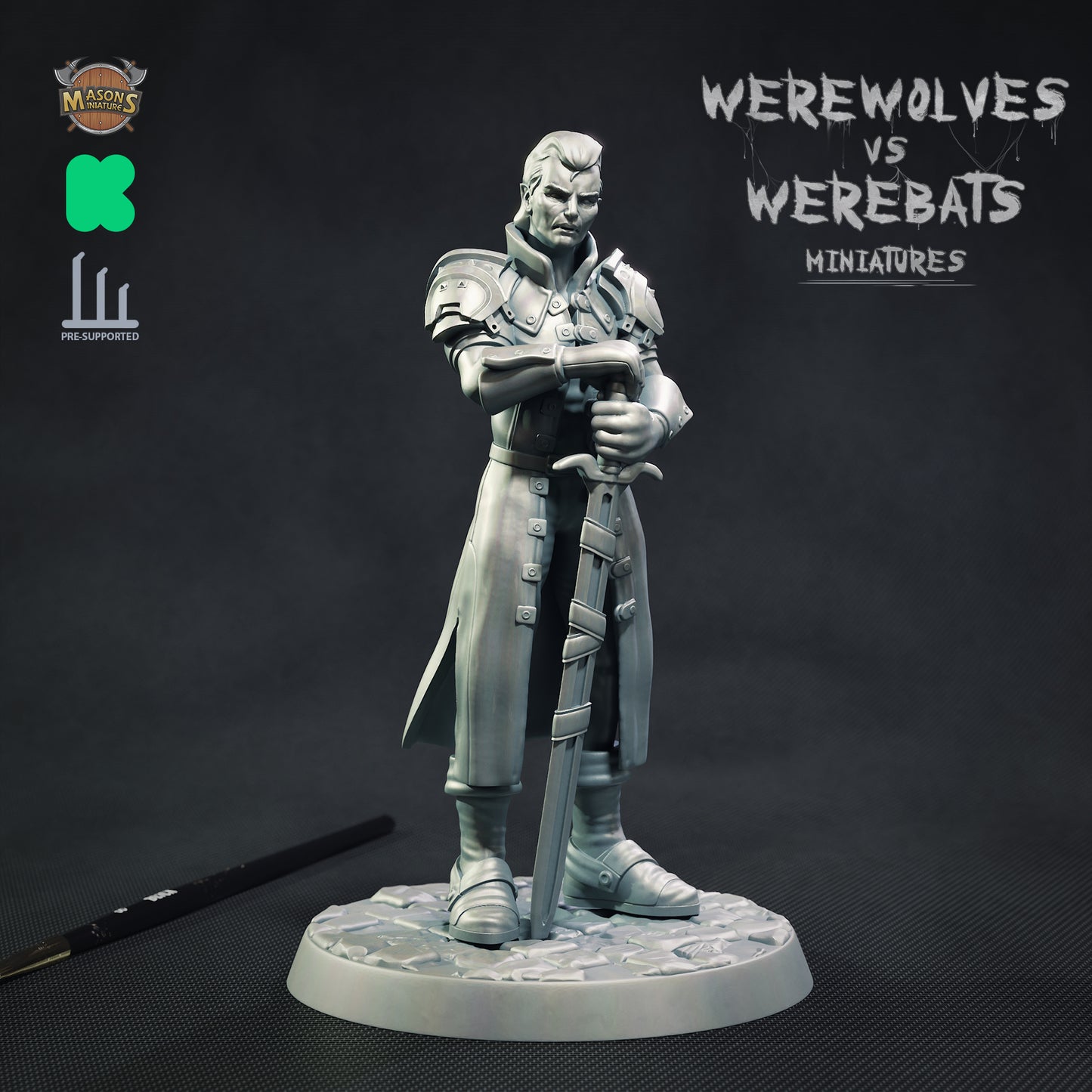 Masons Miniatures - Vampire #1 - DnD/TTRPG Figure/Miniature