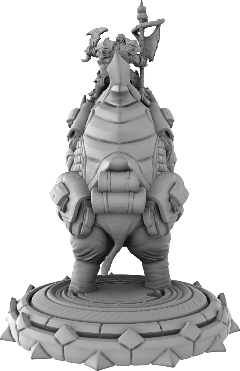 Brayan Nafarrate - Orc w/Mammoth #1 - DnD/TTRPG Figure/Miniature
