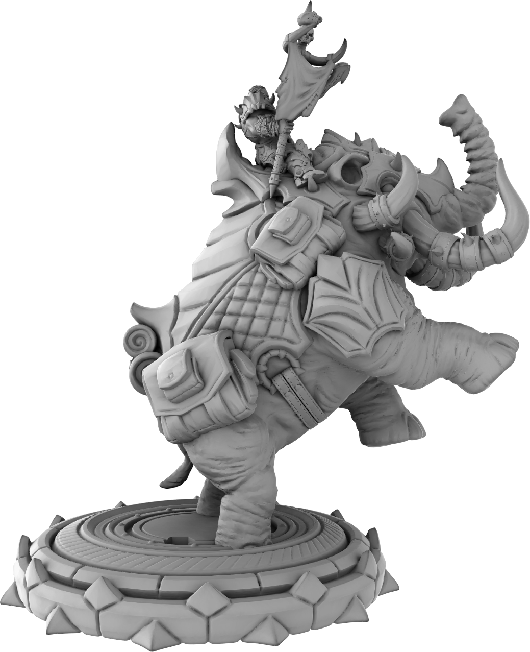 Brayan Nafarrate - Orc w/Mammoth #1 - DnD/TTRPG Figure/Miniature