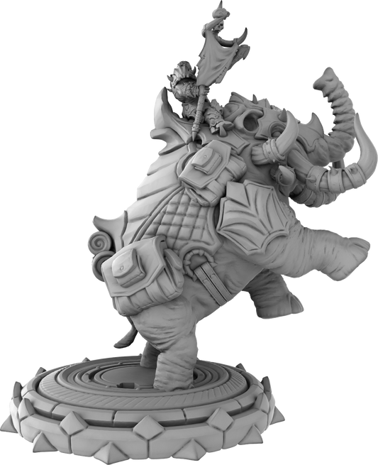 Brayan Nafarrate - Orc w/Mammoth #1 - DnD/TTRPG Figure/Miniature