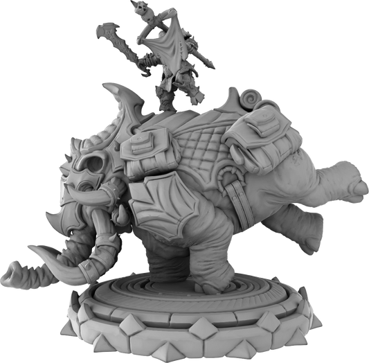 Brayan Nafarrate - Orc w/Mammoth #2 - DnD/TTRPG Figure/Miniature