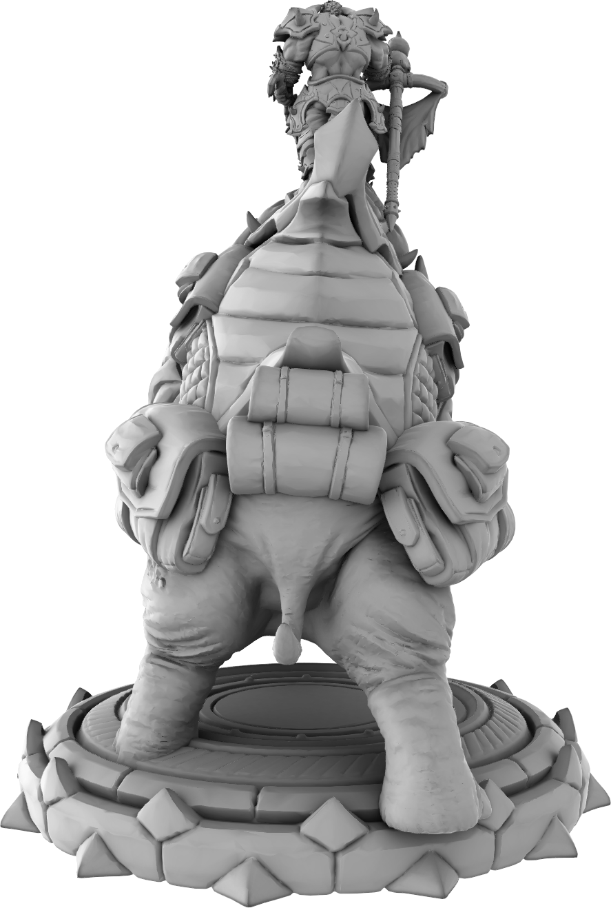 Brayan Nafarrate - Orc w/Mammoth #3 - DnD/TTRPG Figure/Miniature