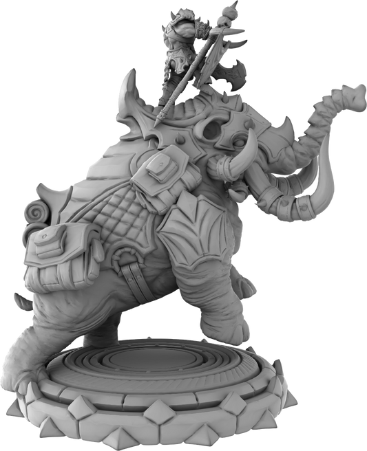 Brayan Nafarrate - Orc w/Mammoth #3 - DnD/TTRPG Figure/Miniature