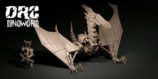 Dinoworld - Epics - Mecha Pterodactyl - DnD/Pathfinder/TTRPG Figure Miniature