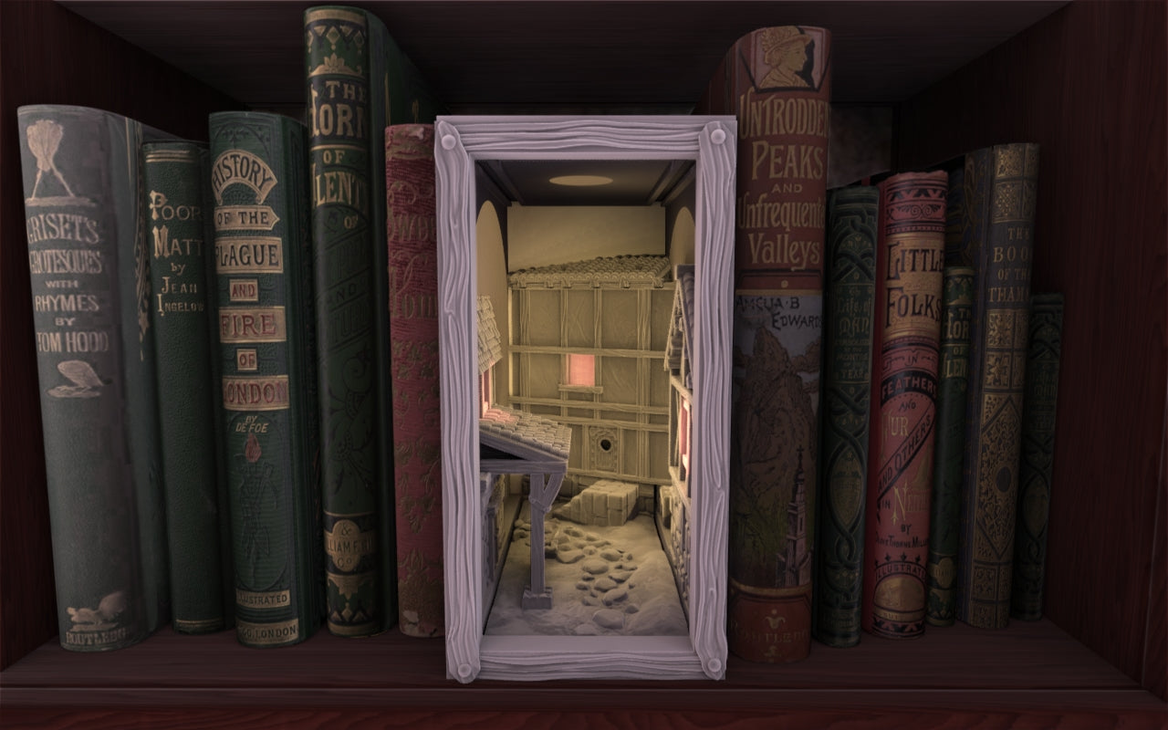 Crosslances - Book Nook/Shelf Insert - Medieval Village