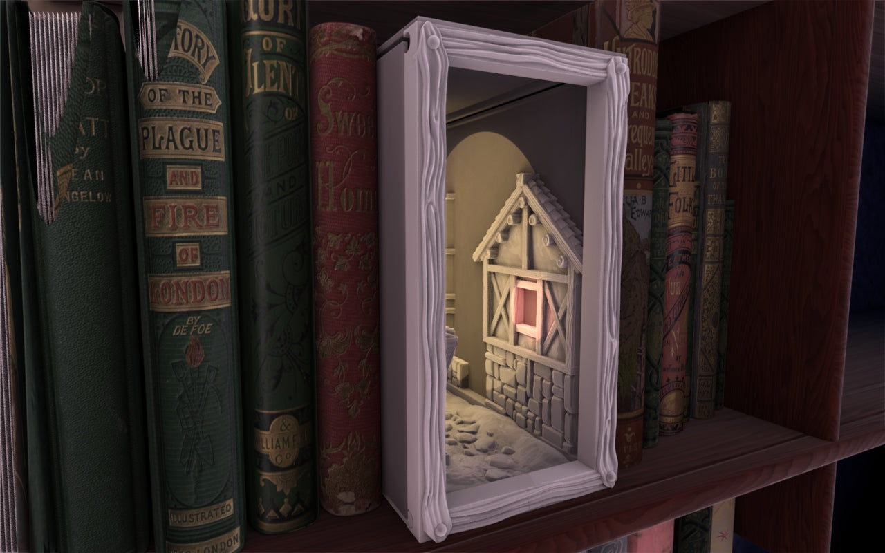 Crosslances - Book Nook/Shelf Insert - Medieval Village