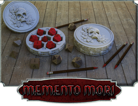 Crosslances - Dice Holder - Memento Mori - DnD/TTRPG/Roleplaying/Wargames