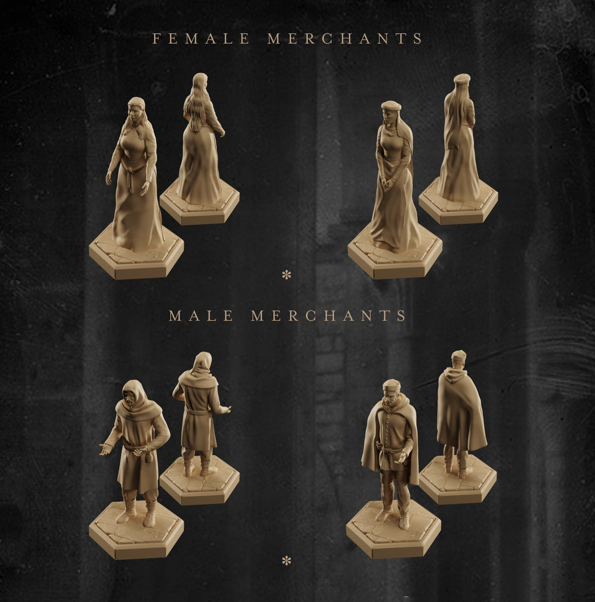 Skadi Studios - Helmsman's Shanties - Merchants - DnD/TTRPG Figure/Miniature