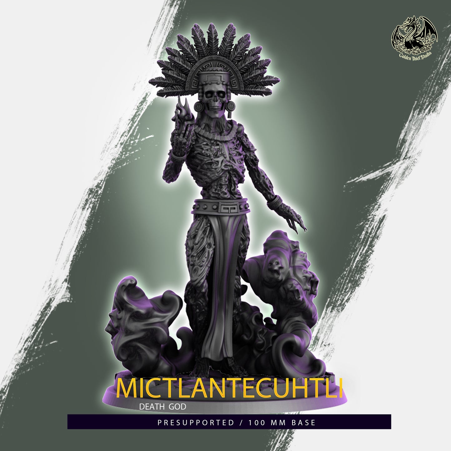 Golden Thief Studio - Mictlantecuhtli, God of the Underworld - DnD/TTRPG Figure/Miniature