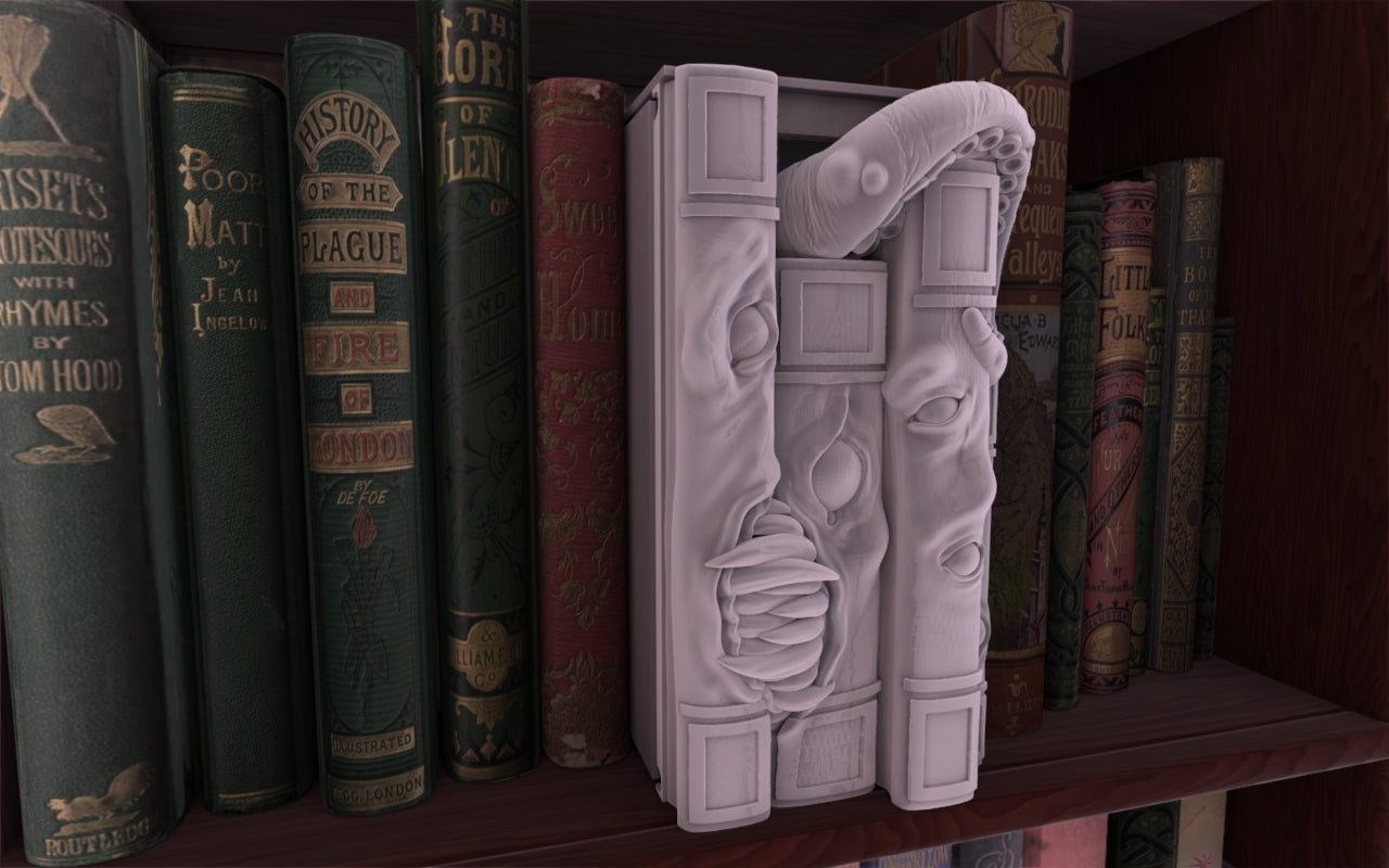 Crosslances - Book Nook/Shelf Insert - Mimic #2