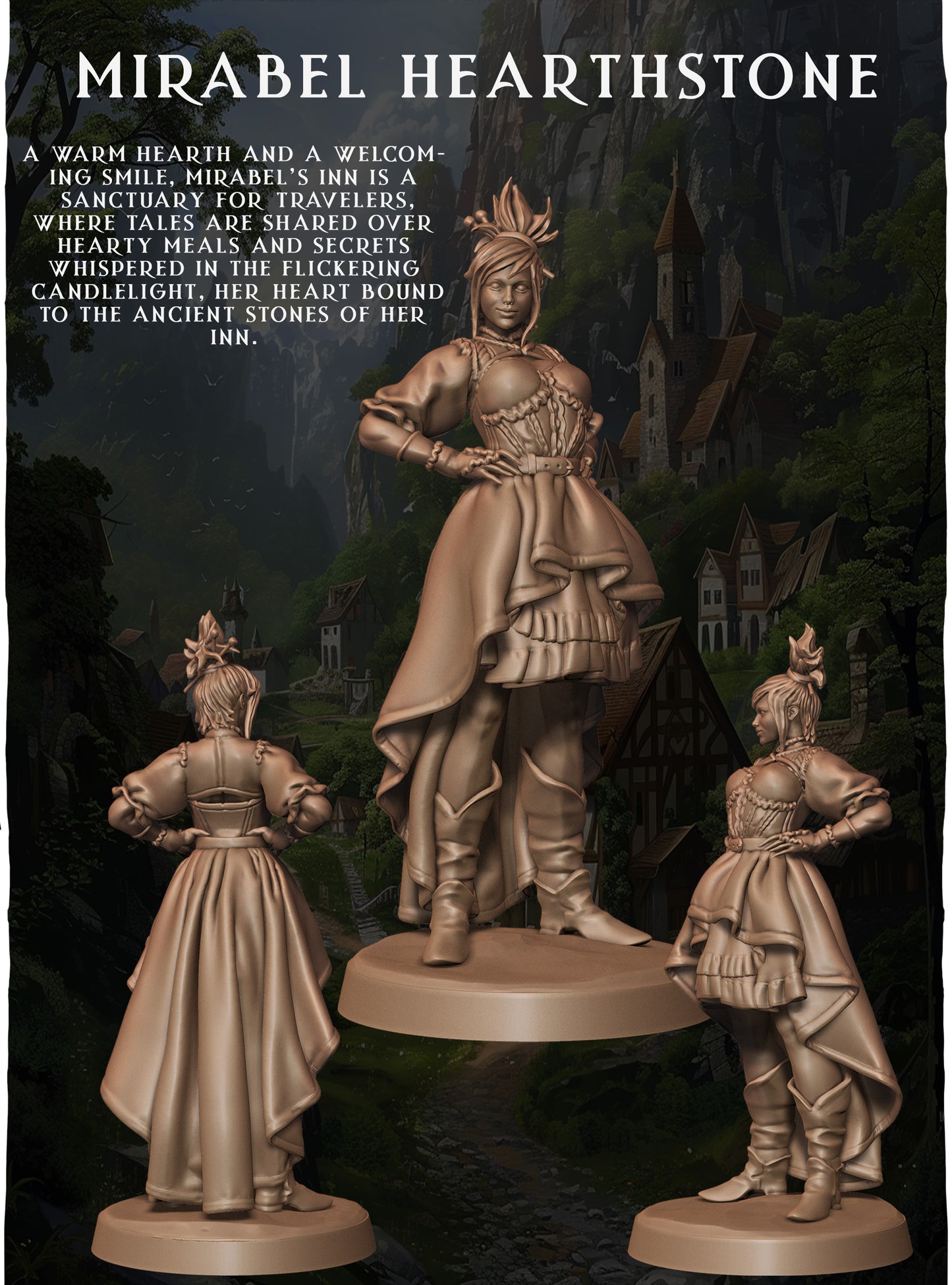 Valkyrie Legend - Mirabel Hearthstone - 32/75mm Pin Up/Figure/Model/Diorama