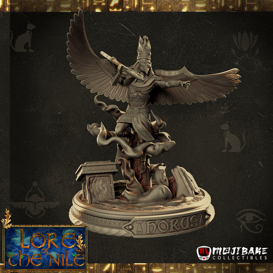Mojibake - Lore of the Nile - Horus, God of the Sky - 120mm Pin Up/Figure/Model/Diorama - Helios3DPrinting