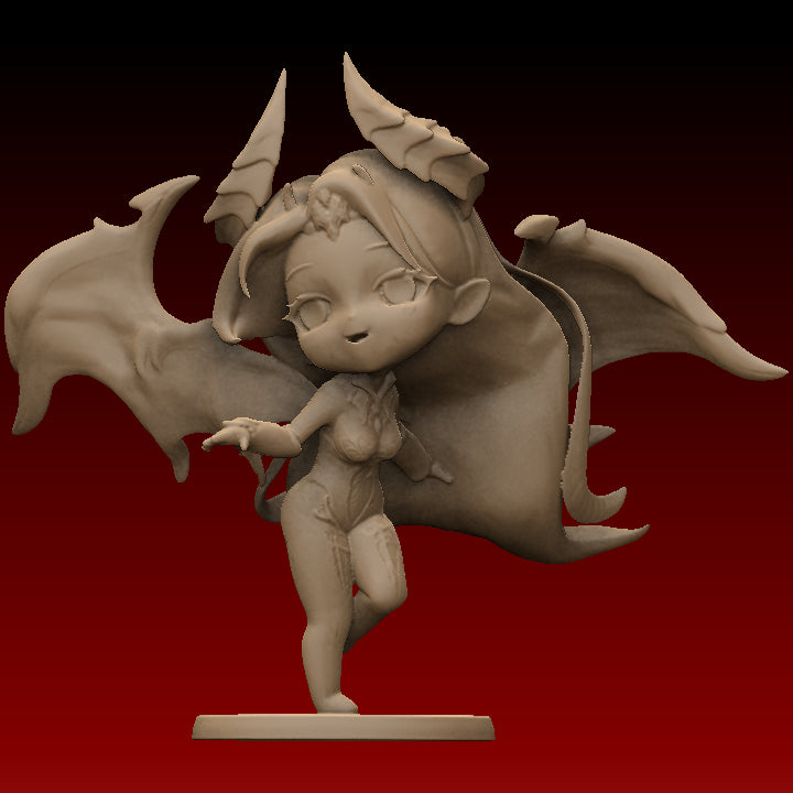 AliceFo - Chibi Monsters - Demoness #1 - DnD/TTRPG Figure/Miniature