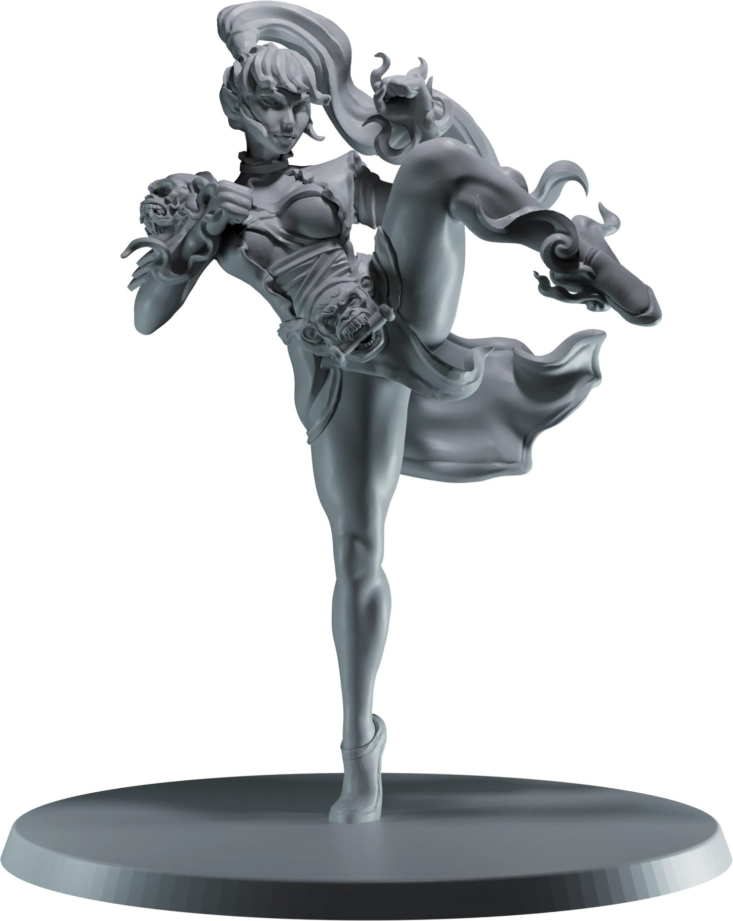 Calamity Figures - Wyrm Slayers - Elf Monk - 75mm Pin Up/Figure/Model/Diorama