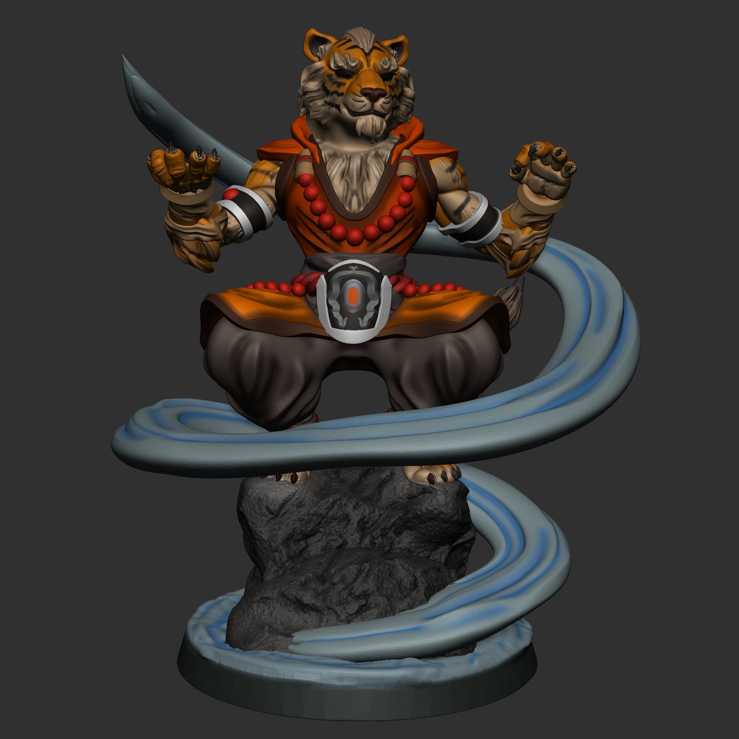 Mojibake - Battle for Xiuyu - Tabaxi Monks - DnD/TTRPG Figure/Miniature - Helios3DPrinting