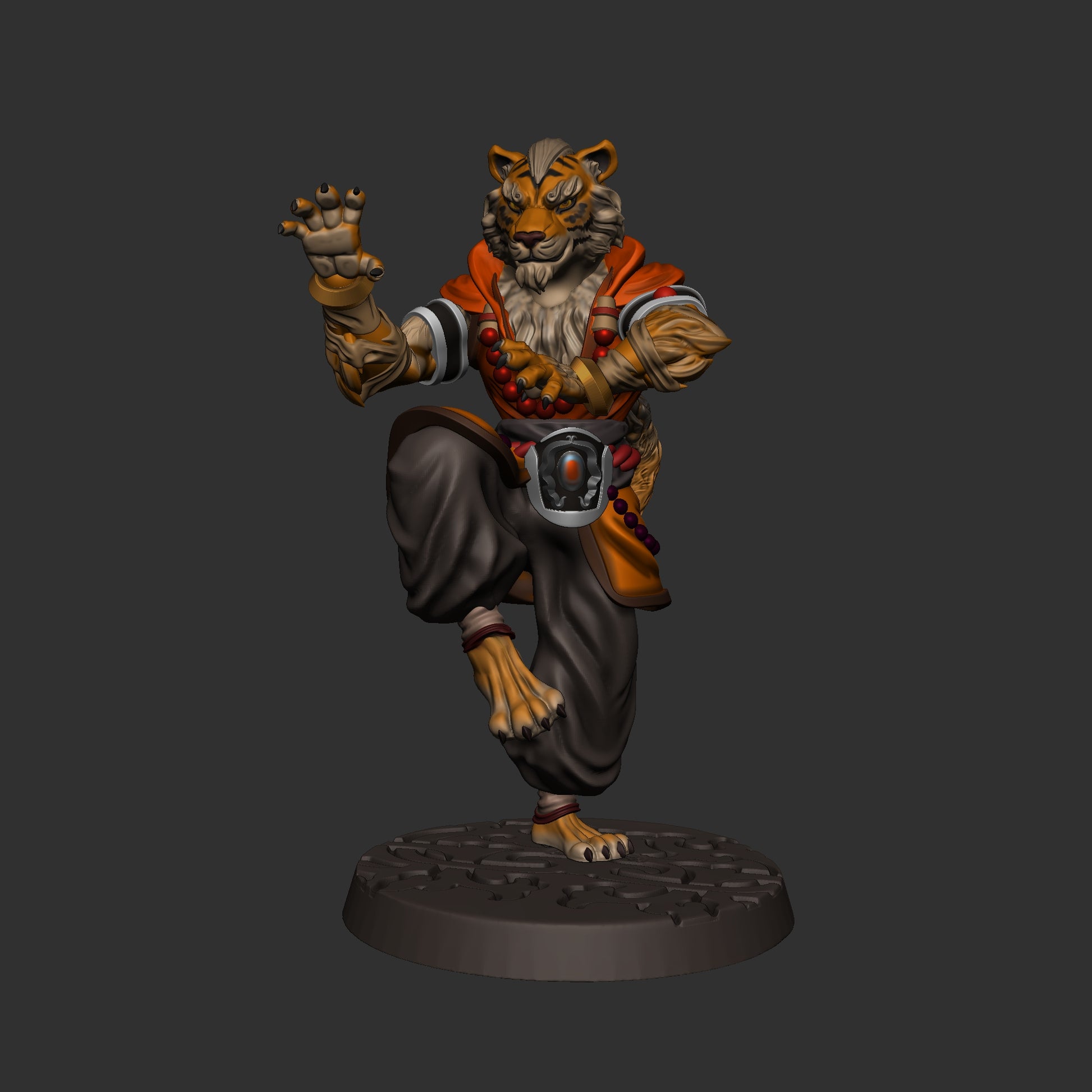 Mojibake - Battle for Xiuyu - Tabaxi Monks - DnD/TTRPG Figure/Miniature - Helios3DPrinting
