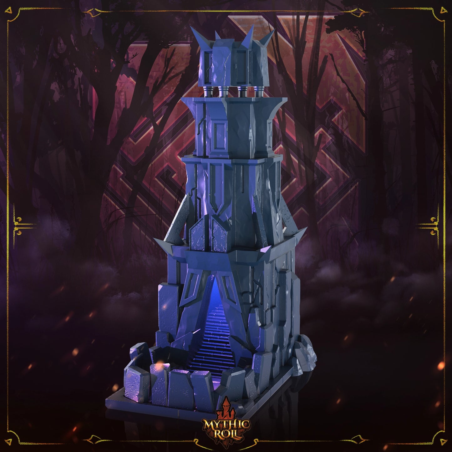 Mythic Roll - Dice Tower - Monolith - DnD/Pathfinder/TTRPG