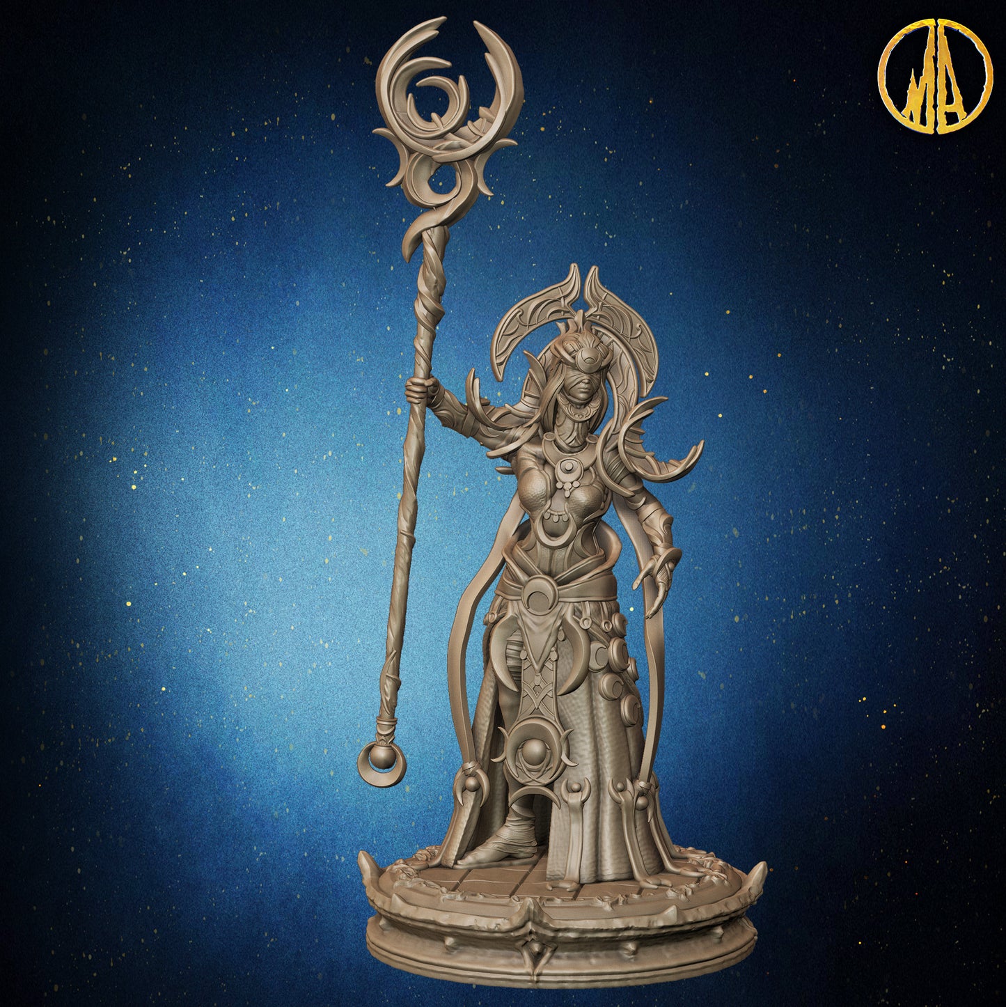Monolith Arts - Whispering Forest - Moon Priestess #2 - DnD/TTRPG Figure/Miniature
