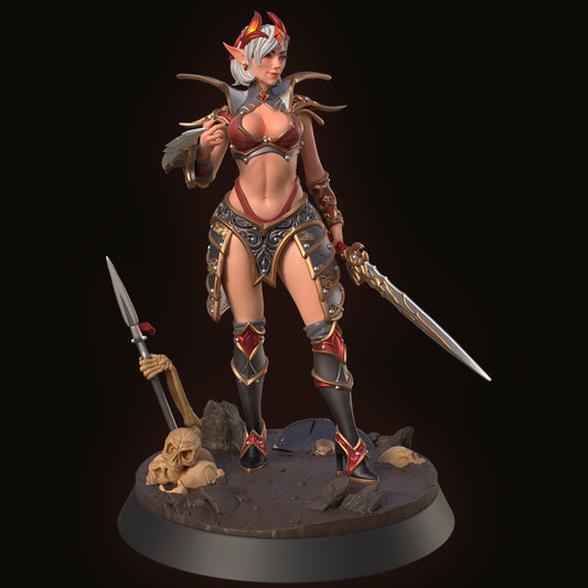 HoldMyMiniatures - Moonlit Shadow #1 - 75mm Pin Up/Figure/Model/Diorama