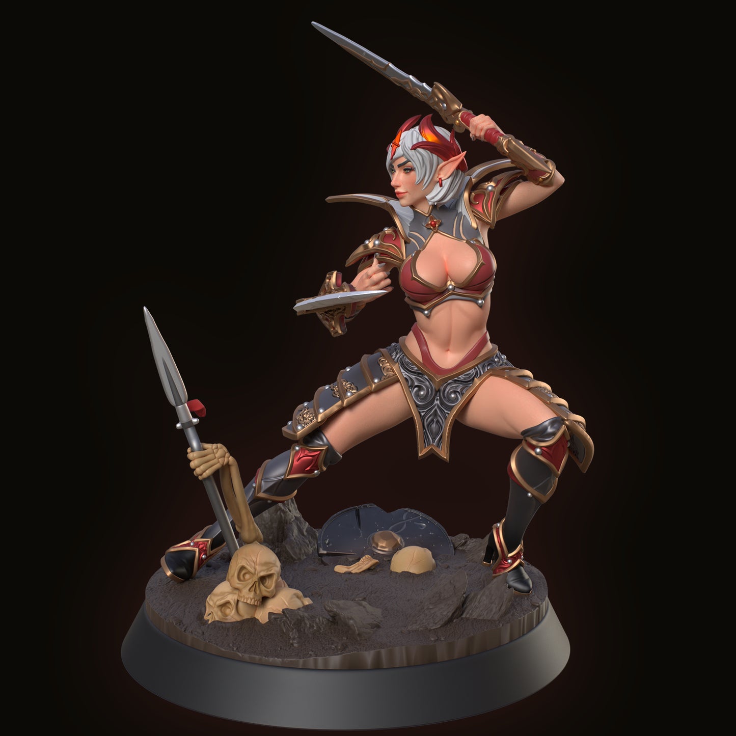 HoldMyMiniatures - Moonlit Shadow #2 - 75mm Pin Up/Figure/Model/Diorama