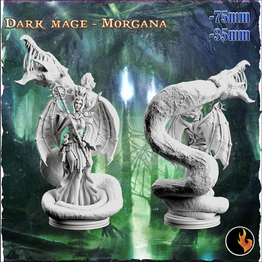 Ravi - Fantasy Girls #2 - Morgana, Dark Mage - 75mm Pin Up/Figure/Model/Diorama