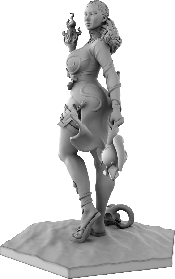 Ounce Art - Invicta Rati - Nanjala - 75/120mm Pin Up/Figure/Model/Diorama