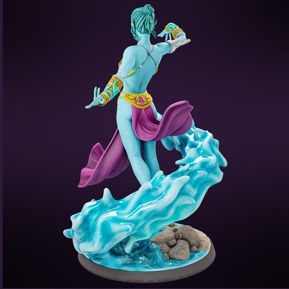 Miniatures Cave - Neer the Water Genasi - 75mm Pin Up/Figure/Model/Diorama