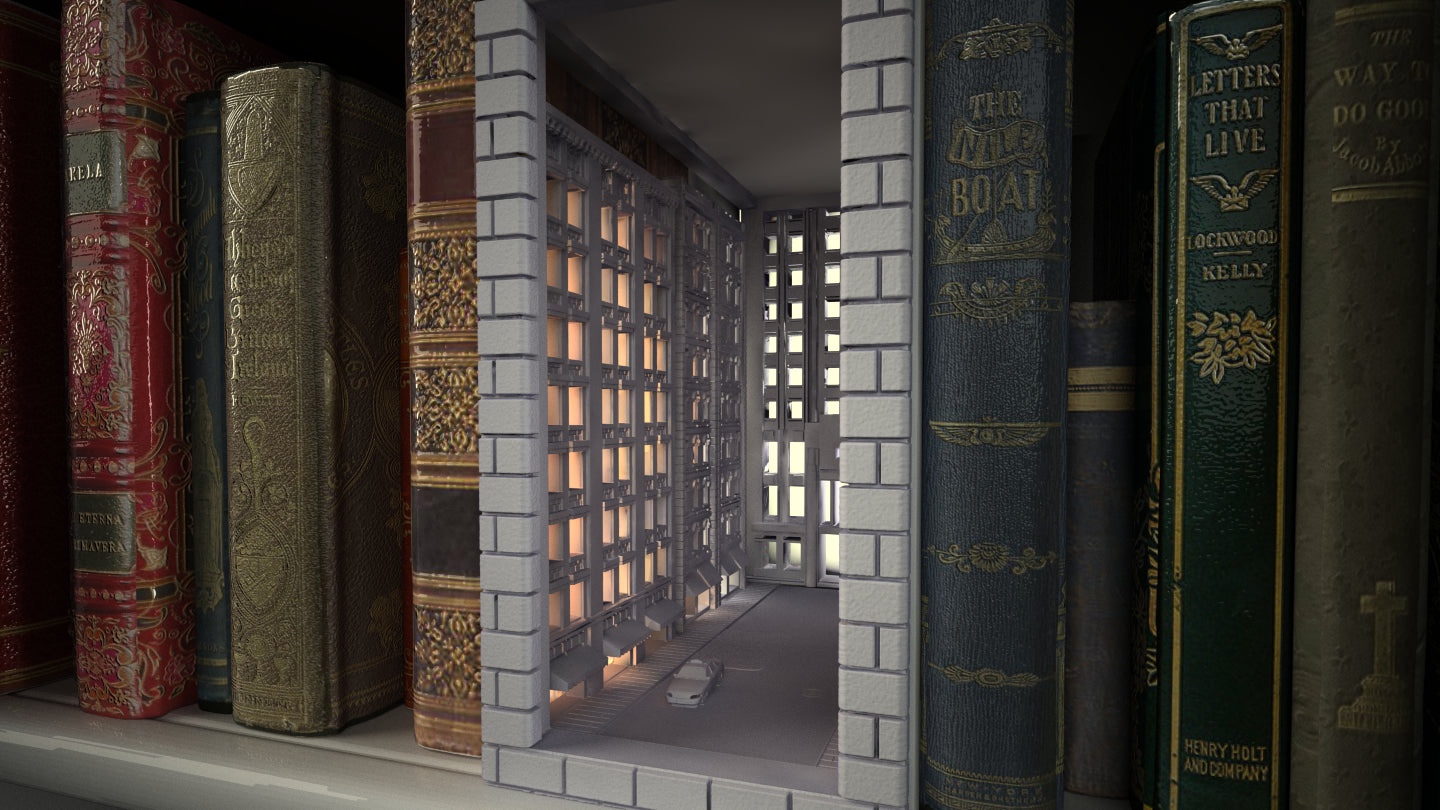 Crosslances - Book Nook/Shelf Insert - New York