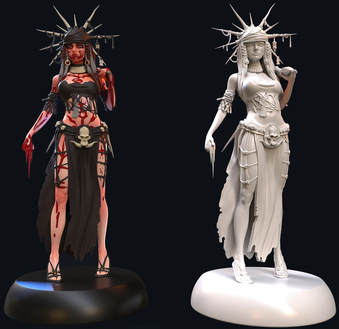 HoldMyMiniatures - Aztec Warrior - 75mm Pin Up/Figure/Model/Diorama