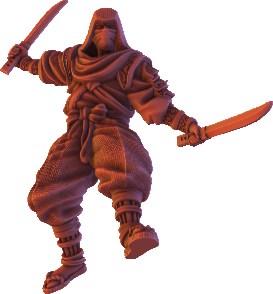 Forged Path - Tokugawa Ronin - Ninja Sword - DnD/Pathfinder/TTRPG Figure