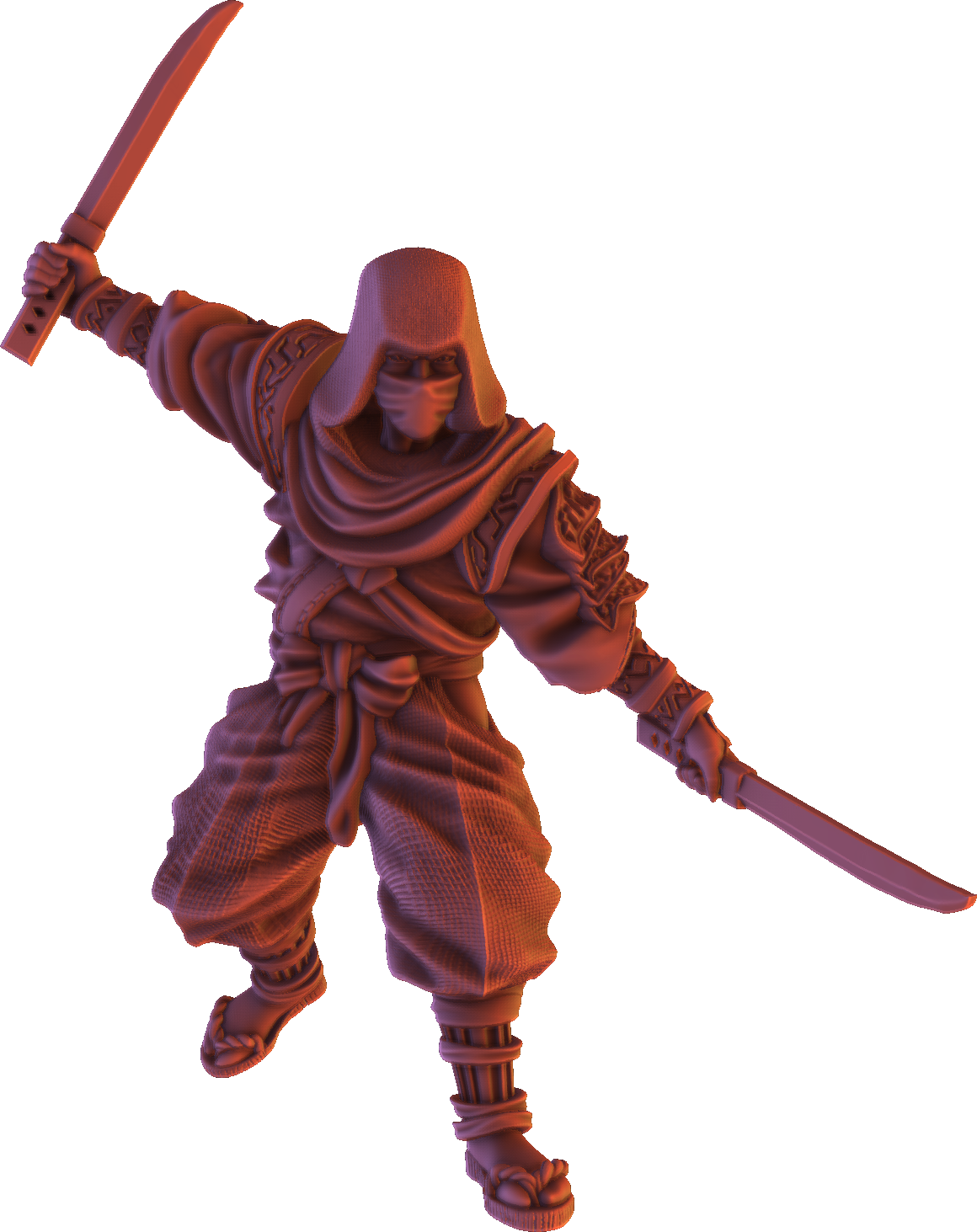 Forged Path - Tokugawa Ronin - Ninja Sword - DnD/Pathfinder/TTRPG Figure