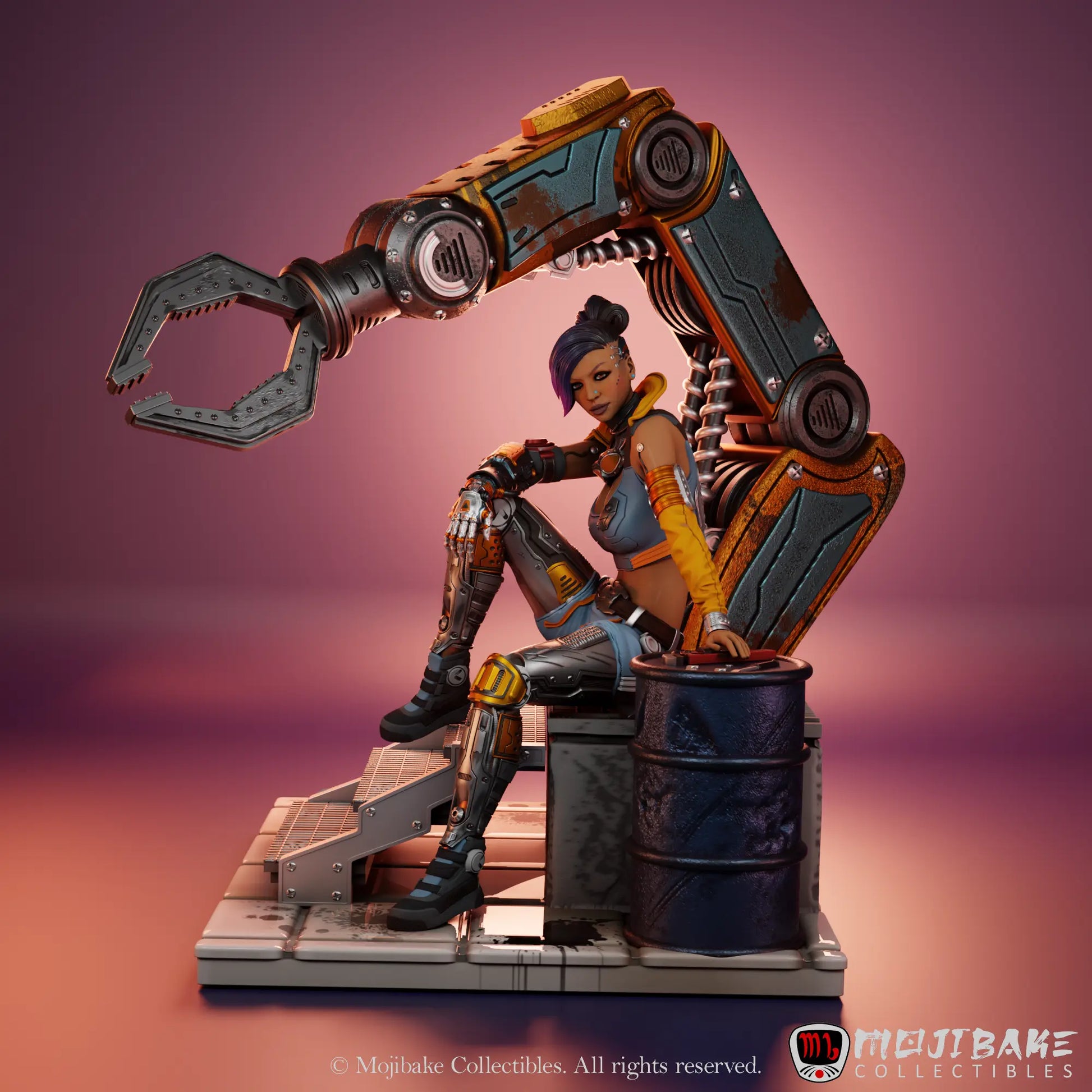 Alessandro Di Cesare - Chroma City - Nova, Gearheart Maverick - 100mm Pin Up/Figure/Model/Diorama - Helios3DPrinting