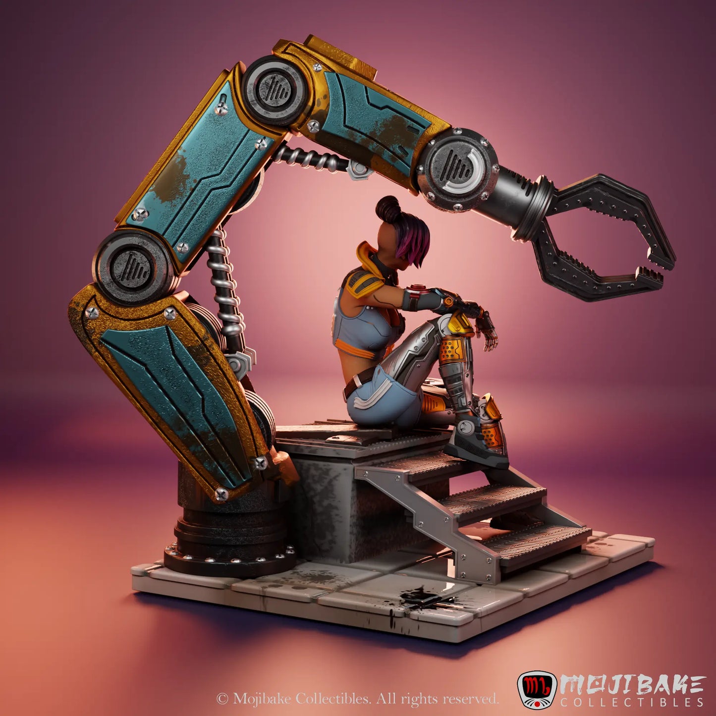 Alessandro Di Cesare - Chroma City - Nova, Gearheart Maverick - 100mm Pin Up/Figure/Model/Diorama - Helios3DPrinting