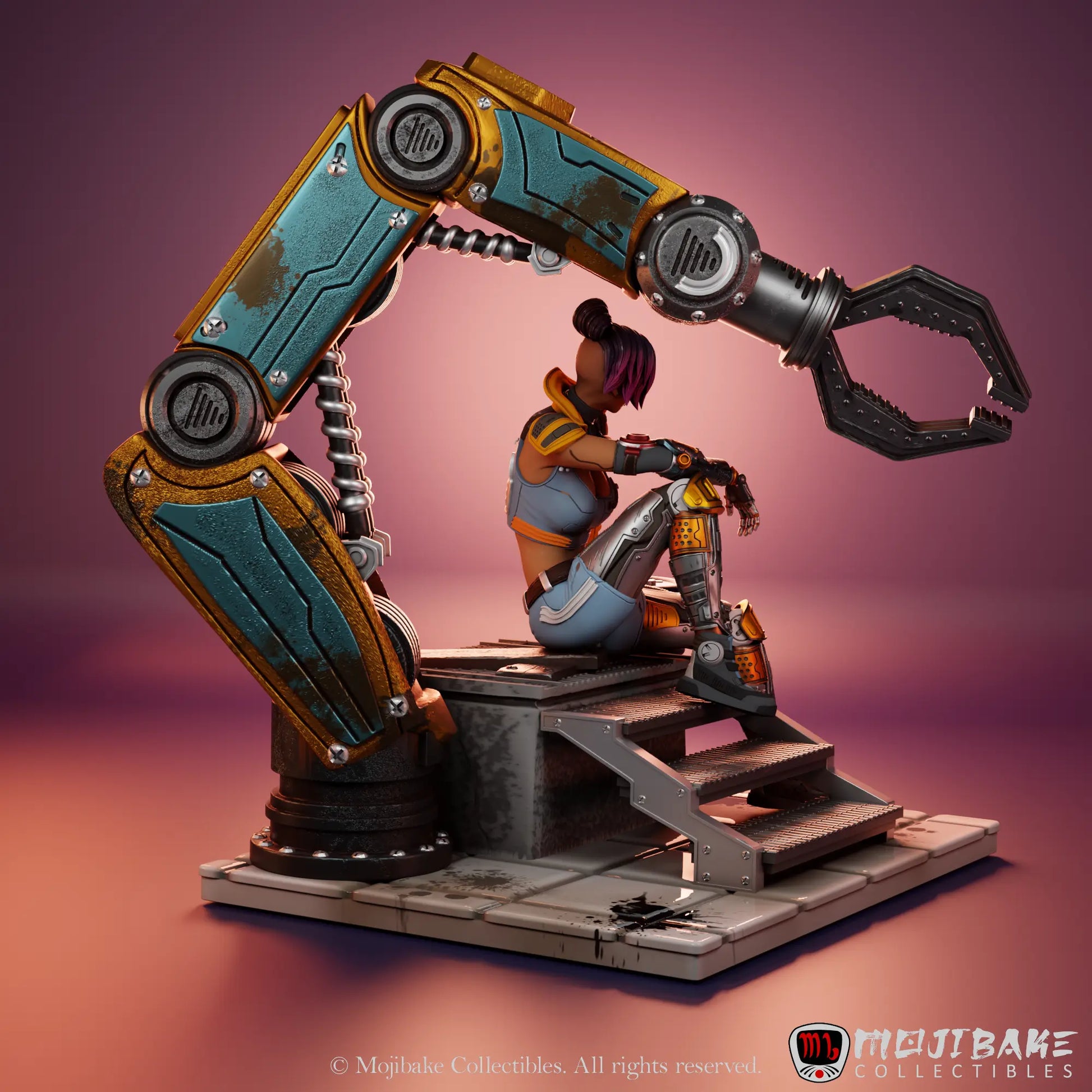 Alessandro Di Cesare - Chroma City - Nova, Gearheart Maverick - 100mm Pin Up/Figure/Model/Diorama - Helios3DPrinting