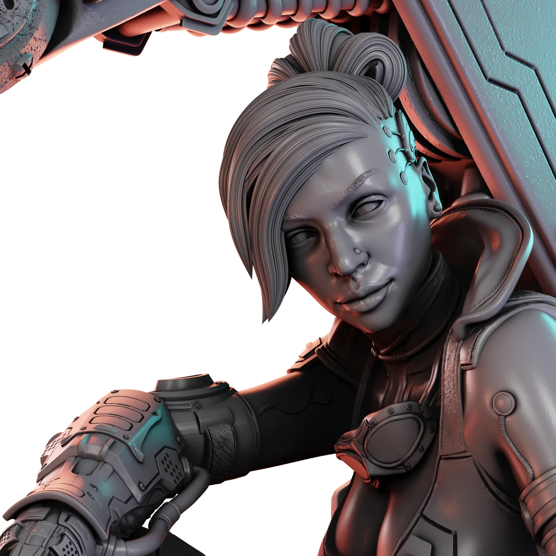 Alessandro Di Cesare - Chroma City - Nova, Gearheart Maverick - 100mm Pin Up/Figure/Model/Diorama - Helios3DPrinting