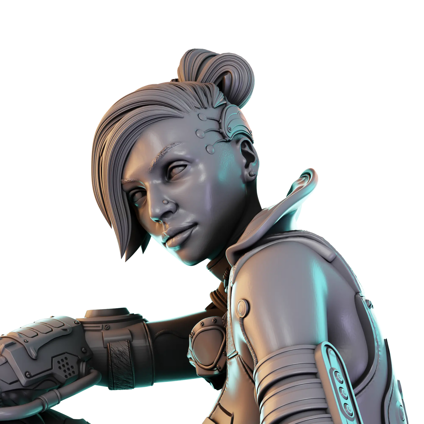 Alessandro Di Cesare - Chroma City - Nova, Gearheart Maverick - 100mm Pin Up/Figure/Model/Diorama - Helios3DPrinting