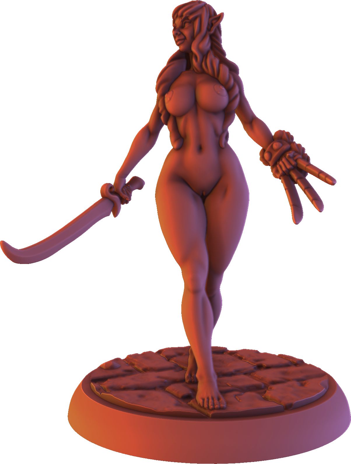 Gaia Miniatures - Elven Forest - Galandra - 75mm Pin Up/Figure/Model/Diorama