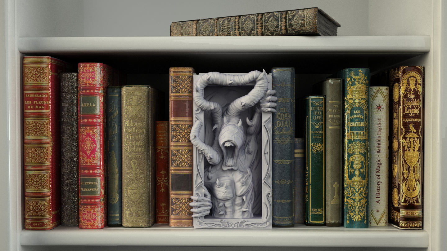 Crosslances - Book Nook/Shelf Insert - Lovecraftian