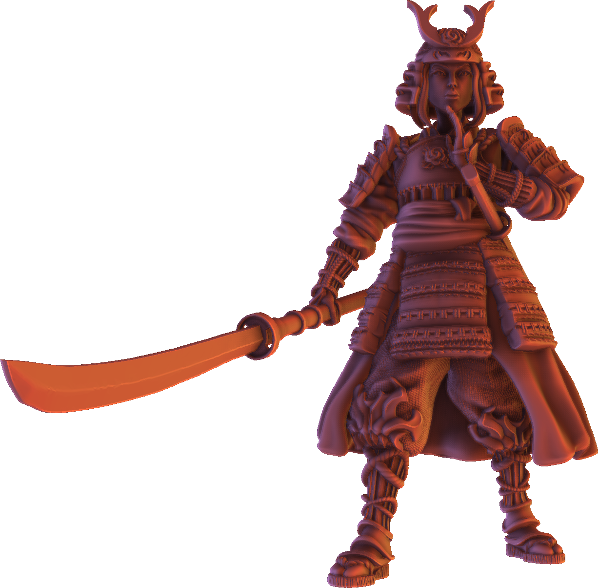 Forged Path - Tokugawa Bushido - Onna Bushi - DnD/Pathfinder/TTRPG Figure