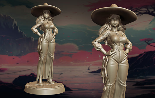 Lily's Minis - Guardian Sisters II - Ophelia Grimroot - 75mm Pin Up/Figure/Model/Diorama