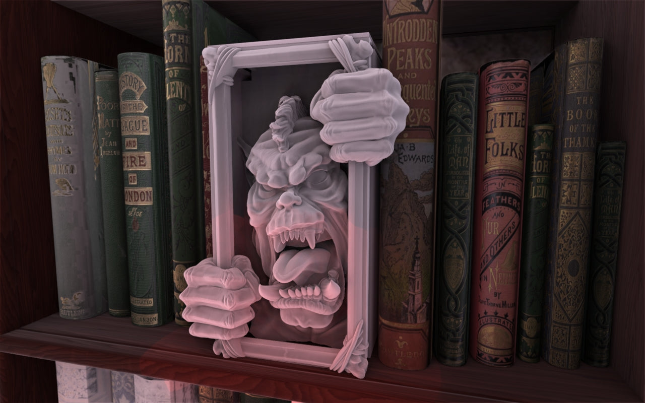 Crosslances - Book Nook/Shelf Insert - Orc