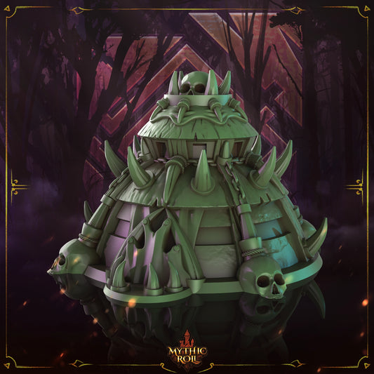 Mythic Roll - Dice Box/Case - Shaman's Hut - DnD/Pathfinder/TTRPG