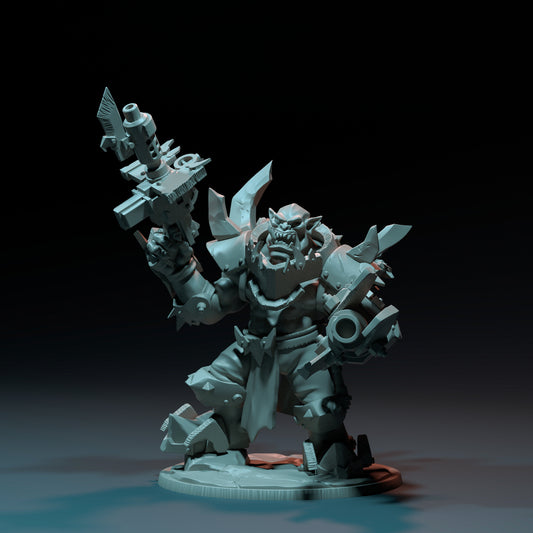 Dinoworld - Orks - Orc Commander - DnD/Pathfinder/TTRPG Figure Miniature