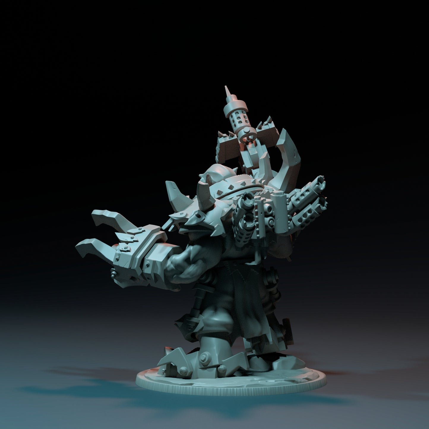 Dinoworld - Orks - Orc Commander - DnD/Pathfinder/TTRPG Figure Miniature