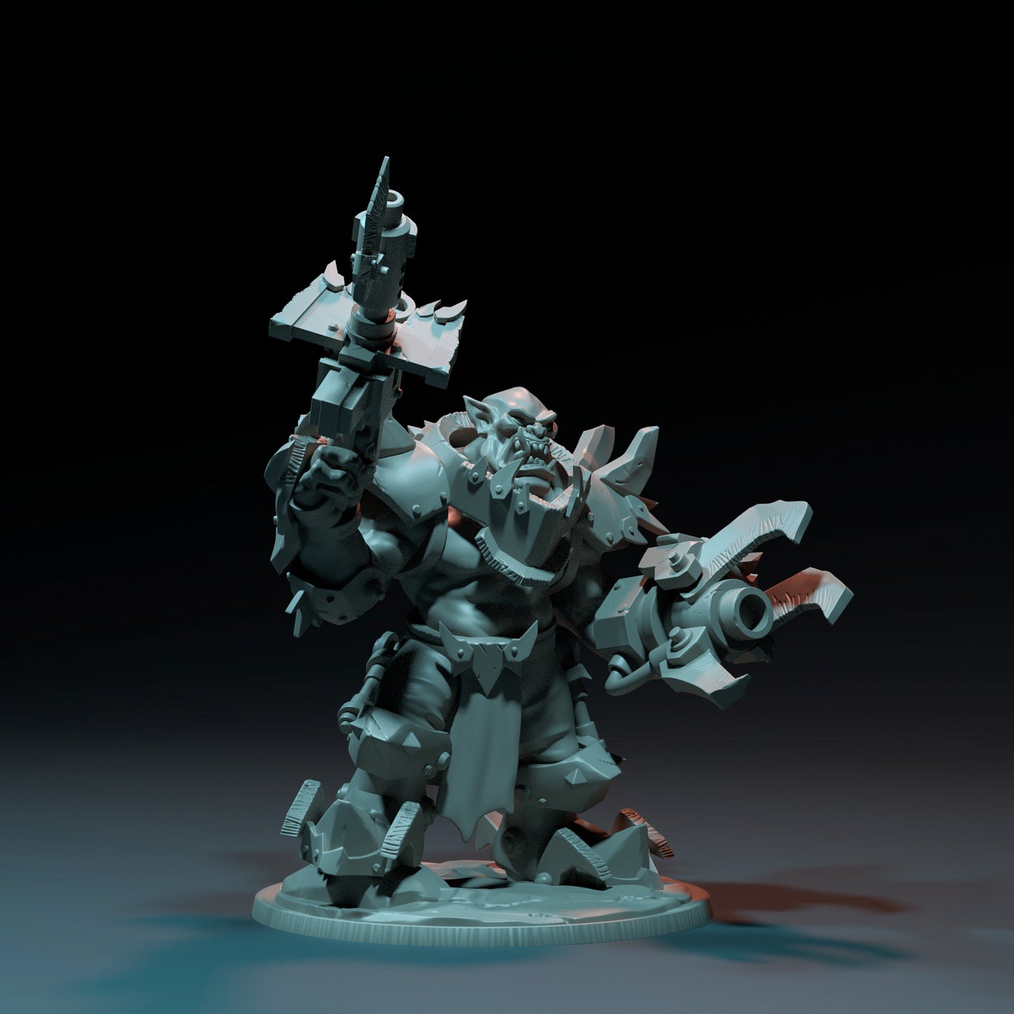 Dinoworld - Orks - Orc Commander - DnD/Pathfinder/TTRPG Figure Miniature