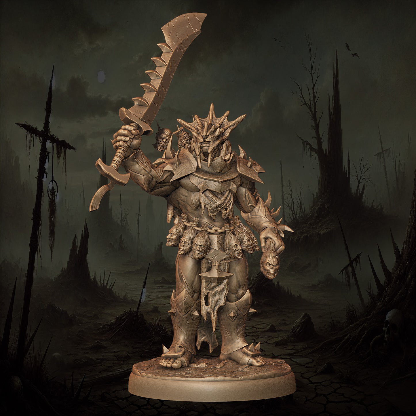 Monolith Arts - Orcs - Champion Bloodmaster - DnD/TTRPG Figure/Miniature