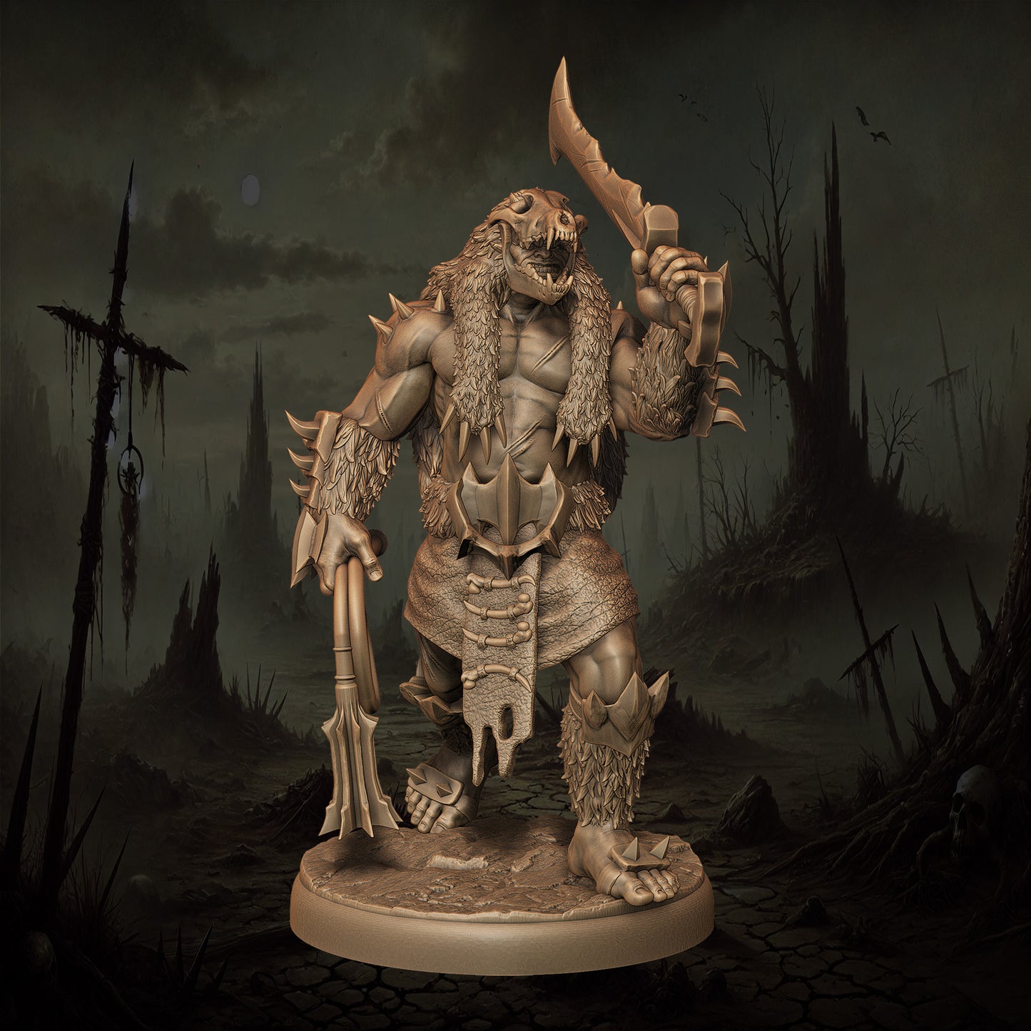 Monolith Arts - Orcs - Houndmaster #7 - DnD/TTRPG Figure/Miniature