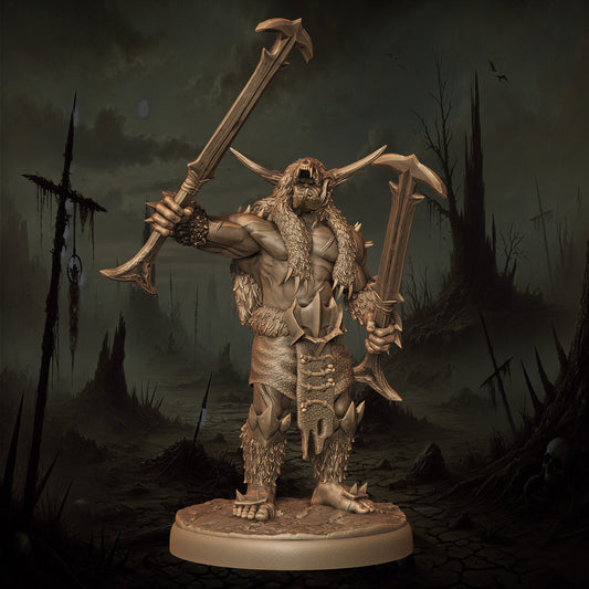Monolith Arts - Orcs - Houndmaster Champion - DnD/TTRPG Figure/Miniature